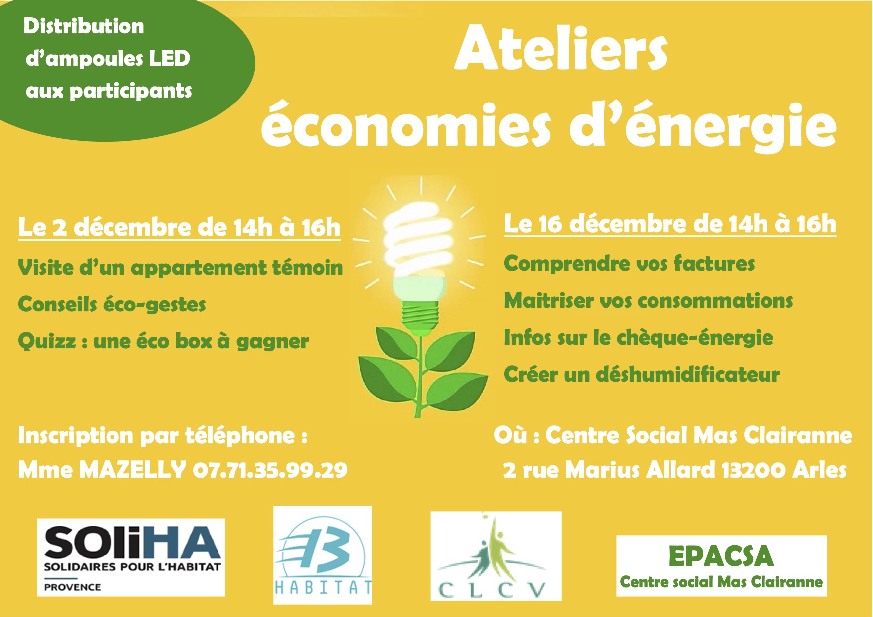 Ateliers économies d'énergie - Arles